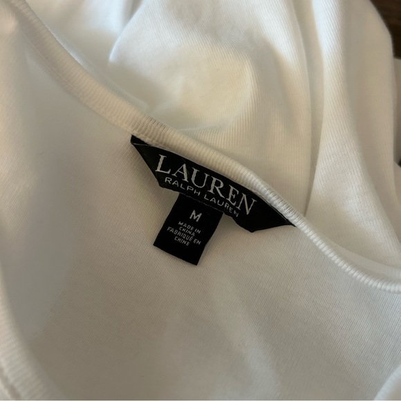 Lauren by Ralph Lauren Elegant White Long Sleeve Top M - Picture 5 of 10